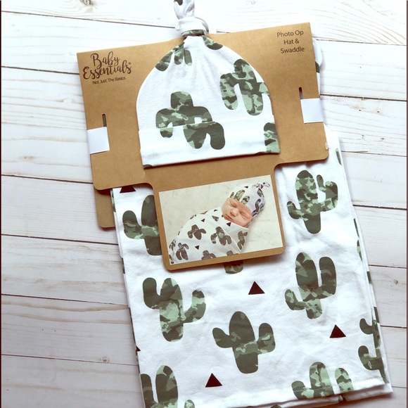 Baby Essentials Other - 🌵Cactus baby photo Op hat & Swaddle🌵